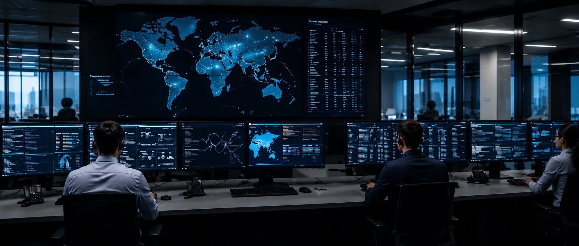 Global logistics control room